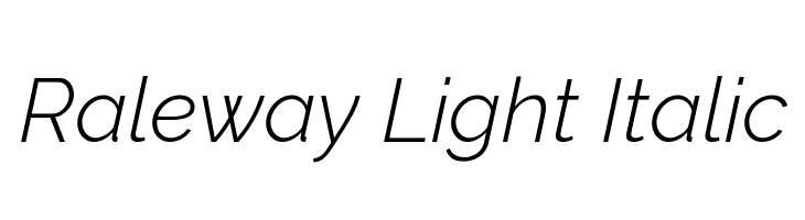 Raleway light font download